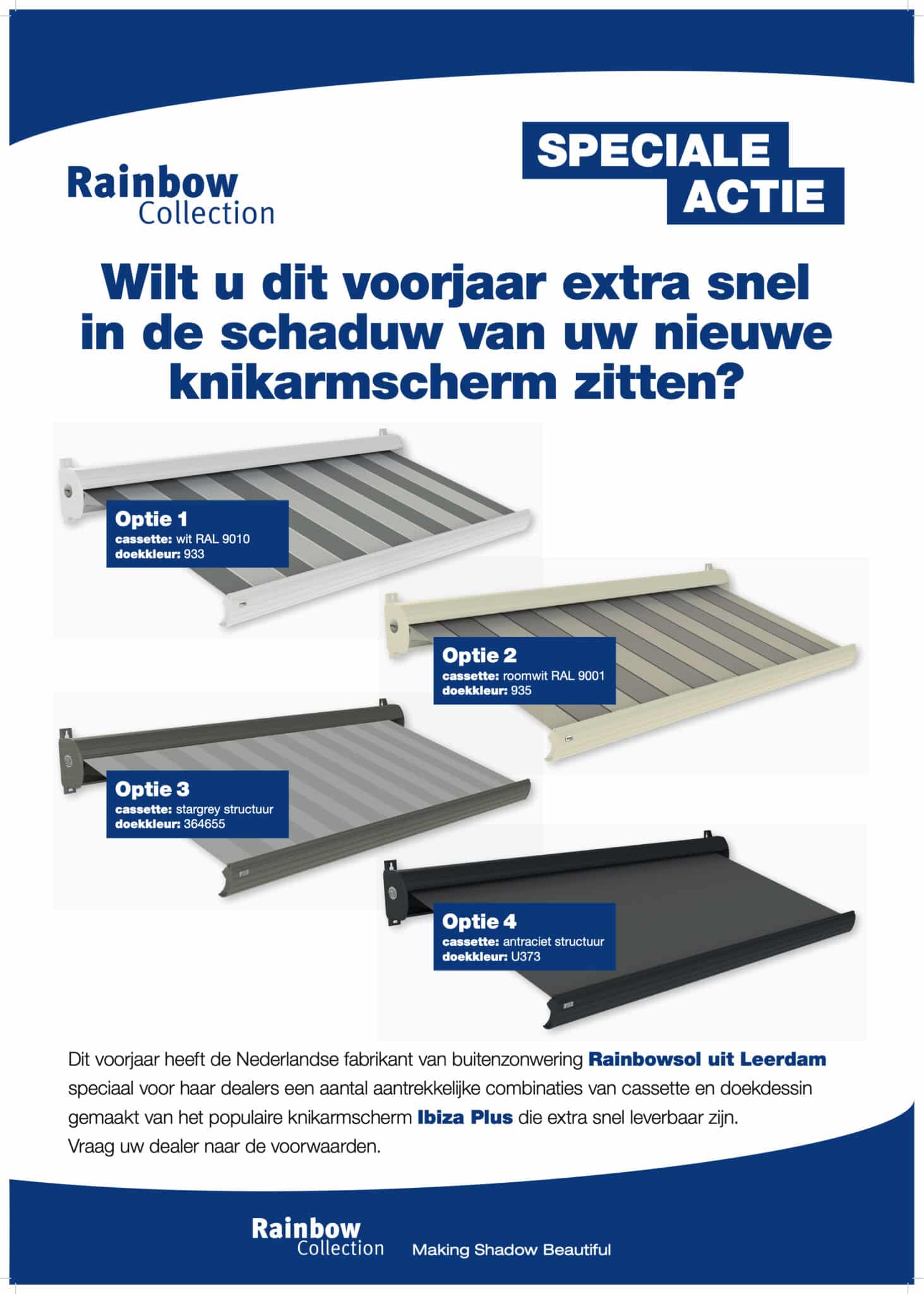 Actie zonwering - Van der Zalm Zonwering